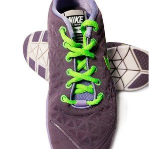 Nike Womens Free 2 Training Shoes Sneakers Size 6 Purple Green 827116-500 Tennis